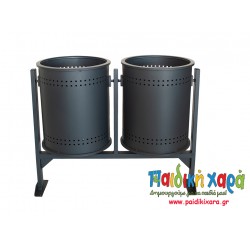 Επιστύλιος διπλός κάδος 220lt (110lt x 2)